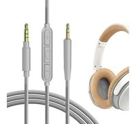 Geekria QuickFit Audio Câble Compatible avec Bose SoundTrue Around-Ear II, SoundTrue, SoundLink II on-Ear Casque, 2.5mm Ordon Stéréo de Remplacement avec Microphone Intégré(1,2m)