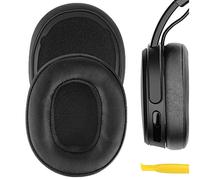 Geekria QuickFit Coussinets d’Oreille de Rechange pour Skullcandy Crusher Wireless, Crusher Evo, Crusher ANC, Hesh 3/ Evo/ANC, Venue ANC, Crusher 540 Active Wireless (avec Guide vidéo) (Noir)