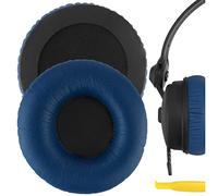 Geekria QuickFit Coussinets de rechange compatibles avec casque Sennheiser HD25/25SP/25Lite/25Plus/25Limited Édition 75e anniversaire avec guide vidéo (Bleu)