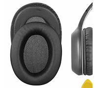 Geekria QuickFit Coussinets de rechange en cuir protéiné pour casque Edifier W800BT (CMIIT ID : 2019DP1007) Noir