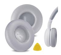 Geekria QuickFit Coussinets de rechange en cuir protéiné pour casque JBL E35, E45bt, E45, C45BT (gris)