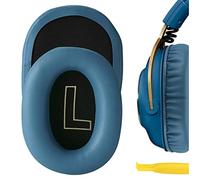 Geekria QuickFit Coussinets de Rechange en Cuir protéiné pour Casque Logitech G Pro, G Pro X,G Pro X League of Legends Edition Coussinets d'oreille pour Casque d'écouteurs,pièces de réparation (Bleu)