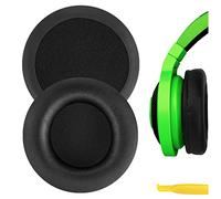 Geekria QuickFit Coussinets de rechange en cuir protéiné pour casque Razer Kraken - Noir