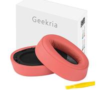 GEEKRIA QuickFit Coussinets de rechange en cuir protéiné pour casque Sony MDR-100ABN WH-H900N Rouge crépuscule