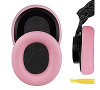 Geekria QuickFit Coussinets de Rechange en Cuir protéiné pour Casque Sony MDR-7506, MDR-V6, MDR-V7, MDR-CD900ST (Rose)