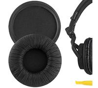 Geekria QuickFit Coussinets de Rechange en Cuir protéiné pour Casque Sony MDR-V55 V500DJ Noir