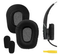 Geekria QuickFit Coussinets de rechange pour casque BlueParrott B350 (B350-XT) antibruit Noir