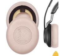 Geekria QuickFit Coussinets de rechange pour casque Jabra Evolve2 65 UC, 65 MS, 40 UC, 40 MS, Elite 45h, pièces de rechange (beige)