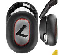 Geekria QuickFit Coussinets de rechange pour casque Plantronics BackBeat PRO 2/PRO 2 Special Edition, Voyager 8200 UC Noir/rouge