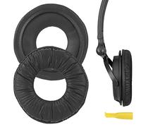Geekria QuickFit Coussinets d'oreille de Rechange en Similicuir pour Casque MDR-V150 V200 V250 V300 V400 ZX100 ZX110 ZX110NC ZX220BT ZX300 ZX310 ZX330BT (Noir)