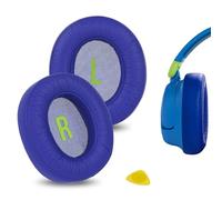 Geekria QuickFit Coussinets d'oreille de Remplacement pour Casque JBL JR460 Coussinets d'oreille, Coussinets d'oreille pour Casque, pièces de réparation de Couverture d'oreillettes (Bleu foncé)