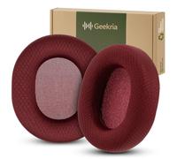 Geekria QuickFit Coussins d’Oreille de Remplacement compatibles avec Microsoft Xbox Wireless, Xbox Stereo, Stereo 20th Anniversary Special Edition (Rouge foncé)