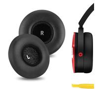 Geekria QuickFit Cuir protéiné Oreillettes de Remplacement pour AKG Y50 Casque Coussinets d'oreille Coussins, Pièces de réparation d'oreillettes (Noir)