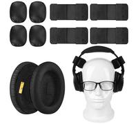 Geekria QuickFit Kit de coussinets avec coussinets anti-pression pour porteurs de lunettes, compatibles avec Bose QC45, QC35, QC35 ii, SoundLink Around-Ear, QuietComfort (Noir)