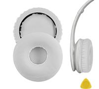 Geekria QuickFit Protein Leather Coussinets d'oreille pour casque By Dr. Dre Wireless (Solo Bluetooth) Oreillettes de remplacement / coussin d'oreille / oreillettes, pièces de réparation de couvre-oreille pour casque