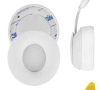 Geekria QuickFit Protein Leather Ear Pads for Solo Pro Wireless Headphones, Replacement Ear Cushion/Ear Cups/Ear Cover, Headset Earpads Repair Parts (Ivory)