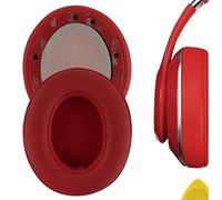 Geekria QuickFit Protein Leather Ear Pads for Studio 2.0 (2nd Gen Bluetooth) Headphones Replacement Earpads/Ear Cushion/Ear Cups, Headset Ear Cover Repair Parts (Red)