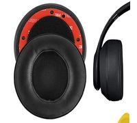 Geekria QuickFit Protein Leather Ear Pads for Studio 3, Studio 2, Studio Wired B0500 / Wireless B0501 Headphones Replacement Earpads/Ear Cushion/Ear Cups, Headset Ear Cover (Black)