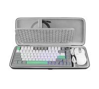 Geekria Sac de Transport Rigide pour Combo Clavier et Souris 75%, Compatible avec Aula F75 Pro/S75 Pro, Keychron K2 Version 2/Q1 HE, ASUS ROG Azoth 75% et Redragon K673 Pro, 84 Touches
