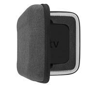 Geekria Shield Case Compatible avec l’étui Apple TV 4K 2021 (32 Go / 64 Go), Sac de Transport de Voyage Rigide de Remplacement avec Espace pour télécommandes et Accessoires (Gris foncé)