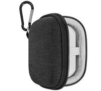 Geekria Shield - Coque compatible avec les écouteurs Beats Solo Buds, Beats Studio Buds True Wireless Earbuds, sac de transport rigide de rechange avec mousqueton, câble de charge USB-C (gris foncé)
