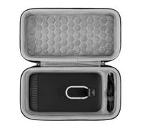 Geekria Shield Coque de haut-parleur compatible avec Ultimate Ears EVERBOOM, coque rigide de rechange pour haut-parleur portable, sac de transport avec rangement pour câble (gris foncé)