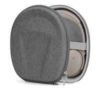 Geekria Shield - Étui pour casque compatible avec Bose QC Ultra II, QuietComfort, QC Ultra/45/35/25/SE, 700 et plus encore, sac de transport rigide de rechange avec rangement de câbles (gris foncé)