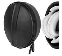 Geekria Shield Étui pour casque supra-auriculaire pliable, coque rigide de rechange avec rangement pour câbles, compatible avec casques JBL, JLab, Beats, Mpow (noir)