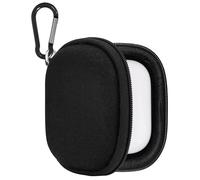 Geekria Shield Étui pour écouteurs compatible avec Apple Airpods Pro, Beats Studio Buds, sac de transport rigide de rechange avec mousqueton (noir)