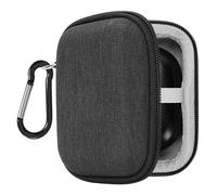 Geekria Shield Étui pour écouteurs sans fil JBL Tour Pro 3, Tune 120TWS, Wave Buds True sans fil, coque rigide de rechange avec mousqueton (gris foncé)