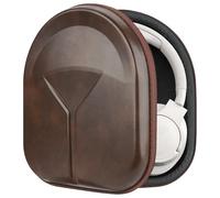 Geekria Shield Étui pour écouteurs supra-auriculaires, coque rigide de rechange avec rangement pour câbles, compatible avec Soundcore Life Q20i, JBL TourONE M3 (marron)
