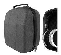 Geekria Shield Étui pour écouteurs supra-auriculaires de grande taille, coque rigide de rechange avec rangement pour câbles, compatible avec casques HiFiMAN HE 6se, HE 1000 (gris foncé)