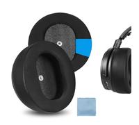 Geekria Sport Coussinets d’Oreille de Remplacement avec Gel Réfrigérant pour Casque sans Fil Audeze Maxwell, Pièces de Réparation (Ice Silk/Noir)