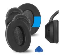 Geekria Sport Gel Réfrigérant Coussinets d’Oreille de Remplacement, Pièces de Réparation en Mousse Mémoire, compatibles avec Sony WH-1000XM3, Coussinets pour Casque Over-Ear (Noir)