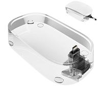 Geekria Station de Charge pour Souris, Support de Charge en Acrylique, Compatible avec Apple Magic Mouse (Lightning), Accessoire Transparent