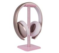 GEEKRIA Support Casque Gaming Rose, Support de Casque en Aluminium avec Base Lourde antidérapante, Cintre de Bureau pour Casques Over-Ear, Compatible avec Sony, Bose Beats