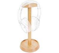 Geekria Support d’écouteurs en Bois pour Casques Supra-Auriculaires, Support Casque Gaming, Fixation Bureau avec Base de Rangement Compatible Sennheiser Bose Beats Razer HyperX Sony (Chêne)