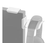 Geekria Support de Casque à Pince pour Moniteur, Crochet pour Casque Gaming sur écran, Compatible avec Sennheiser, Bose, Beats, Razer, HyperX, Sony (Blanc)