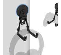 GEEKRIA Support magnétique pour casque, crochets pour manette de jeu PS5, PS4, Xbox One, Nintendo Switch, compatible avec Sennheiser, Bose, Beats, Razer, HyperX, Sony (noir)