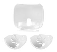 GEEKRIA Support Mural Compatible avec Google Nest WiFi Add-on Point (Uniquement), étagère Support Gain de Place ABS, Support Mural Gestion des câbles (Pack de 3)