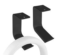 Geekria Support mural en aluminium pour casque supra-auriculaire, support mural pour casque de jeu, support d'affichage de bureau, compatible avec Bose,Sony, AKG, ATH, Sennheiser, JBL(2 pièces C Noir)