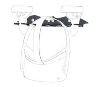 Geekria Support Mural VR Compatible avec Meta Quest 3/Pro/2, Valve Index, HTC Vive, PlayStation VR : Rangement d’Accessoires, Support/Crochet pour Casque (Noir)