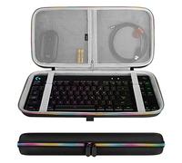 GEEKRIA Tenkeyless Étui pour clavier TKL, sac de voyage rigide pour clavier de jeu mécanique d'ordinateur 80 % 87 touches, compatible avec Logitech G Pro, Razer Huntsman Tournament Edition TKL (RGB)