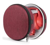 Geekria UltraShell Case for Solo ProStudio 3 Wireless, Studio 2, Studio Headphones, Replacement Protective Hard Shell Travel Carrying Bag with Accessories Storage(Deep Red)