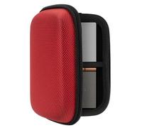 Geekria UltraShell Étui de protection avec espace pour pièces détachées FiiO M6/M7/M3K/E10K, Sony NW-A55, S.M.S.L IQ, Sap-11, Shanling M1, Rouge