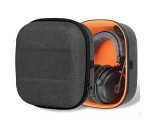 Geekria UltraShell Housse pour Casque de Grande Taille, Coque de Protection Rigide de Rechange avec Rangement de câble, Compatible avec HD820, Beyërdynamic (Drak Grey)