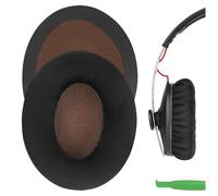 Geekria Velours de Remplacement Coussinets pour Senheiser Momentum sur Ear Casque/Velours d'une Oreille Pad/Coussin d'Oreillettes/Oreille Housse/Coussinets Réparation Pièces (Noir)
