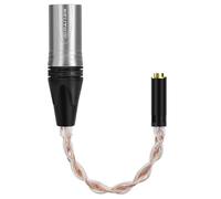 Geekria XLR 4 Broches mâle symétrique vers 4,4 mm Femelle symétriqueCâble Adaptateur Audio pour Casque, Compatible avec Les amplificateurs, Les Microphones (20 cm/8'')