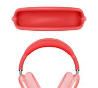 GeekriaHousse de bandeau en silicone compatibleavec les écouteurs AirPods Max,coussin de protection pour la tête,pièce de rechange,housse anti-transpiration,installation facile à faire soi-même(rouge)