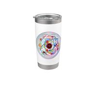 Geeks des sciences de la physique des particules quantiques Gobelet isotherme en acier inoxydable double paroi